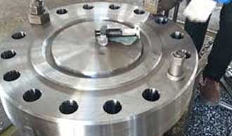 blind flange with npt tap